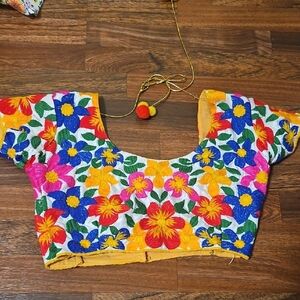 Floral Embroidered SAREE BLOUSE